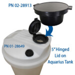 Hinged Lid 5 inch on Aquarius Tank 55 gallon