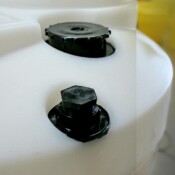 Assorted Spin Weld Fittings on Gemini Dual Containment® Tank