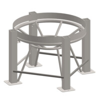 Stand for 200 Gallon ProChem® Cone Bottom Tank Stand for 200 Gallon ProChem® Cone Bottom Tank